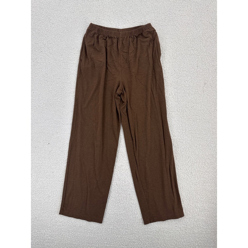 L.L.Bean Womens Brown Viscose Rayon Blend Lounge Pull On Pants Size Medium